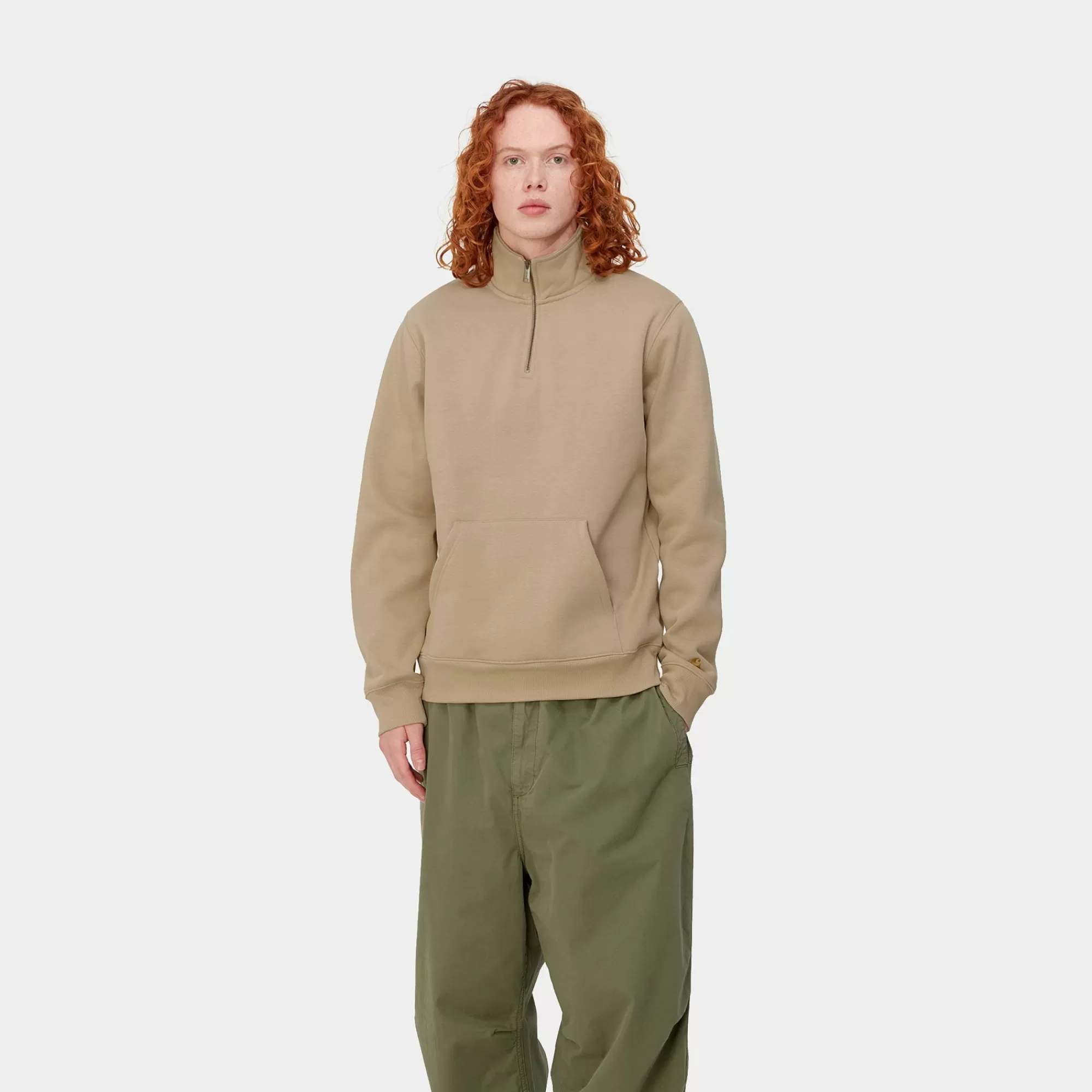 Carhartt WIP Sweats>Chase Neck Zip Sweat