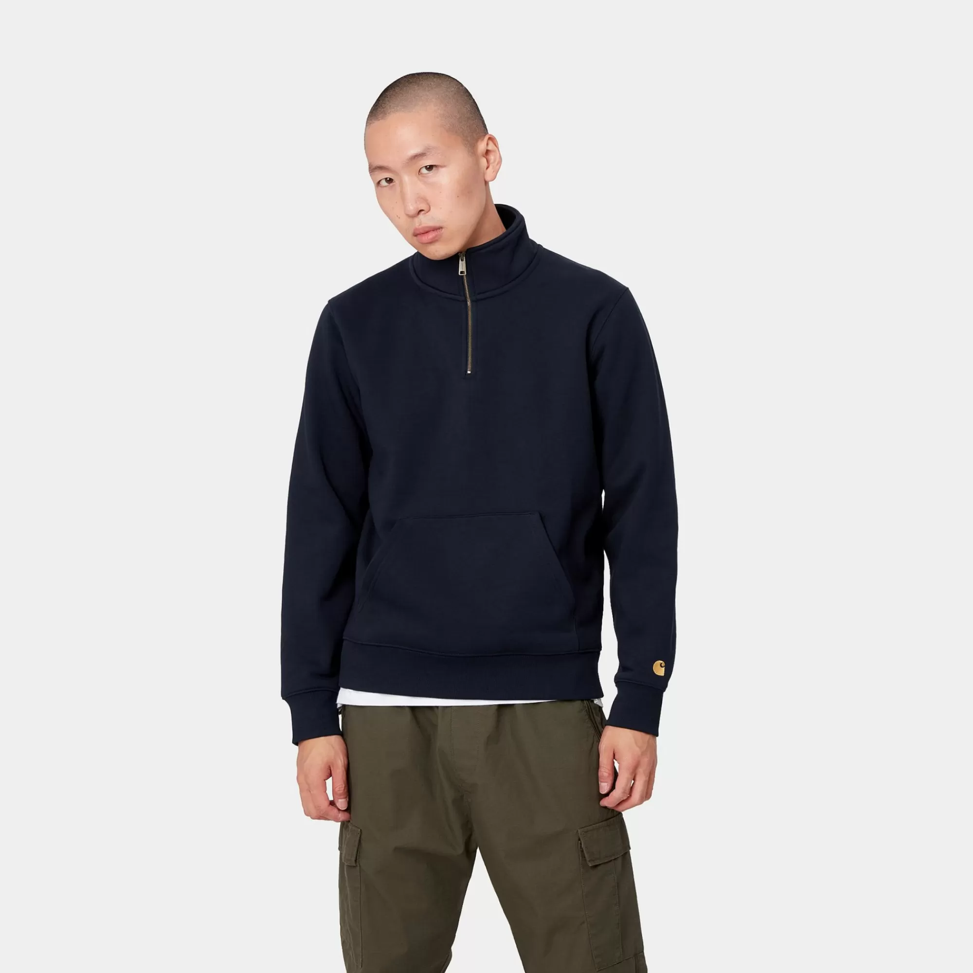 Carhartt WIP Sweats>Chase Neck Zip Sweatshirt