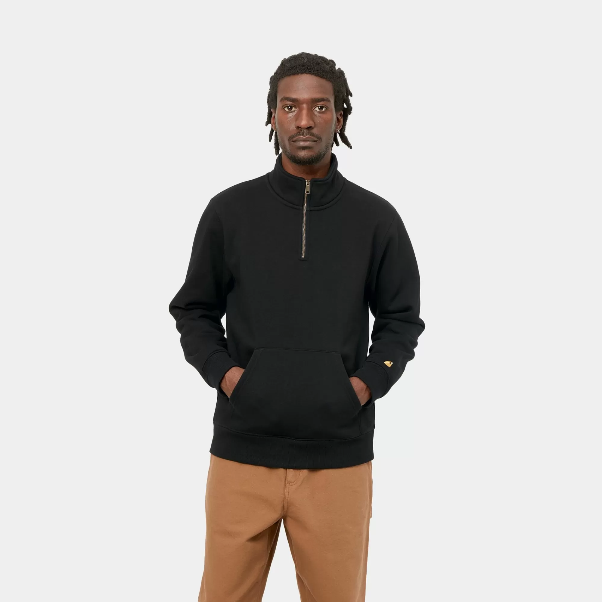 Carhartt WIP Sweats>Chase Neck Zip Sweatshirt