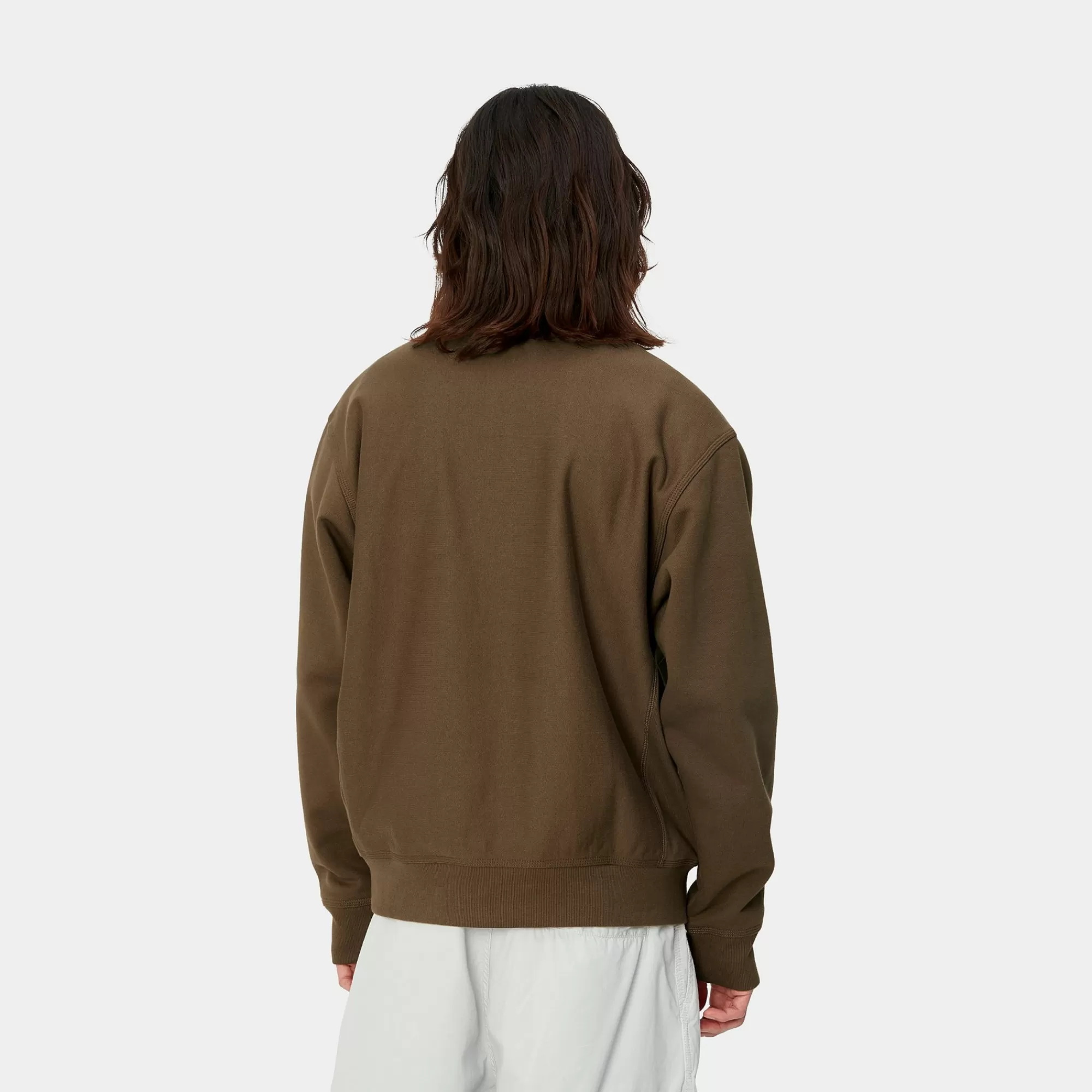 Carhartt WIP Core Products>Half Zip American Script Sweatshirt