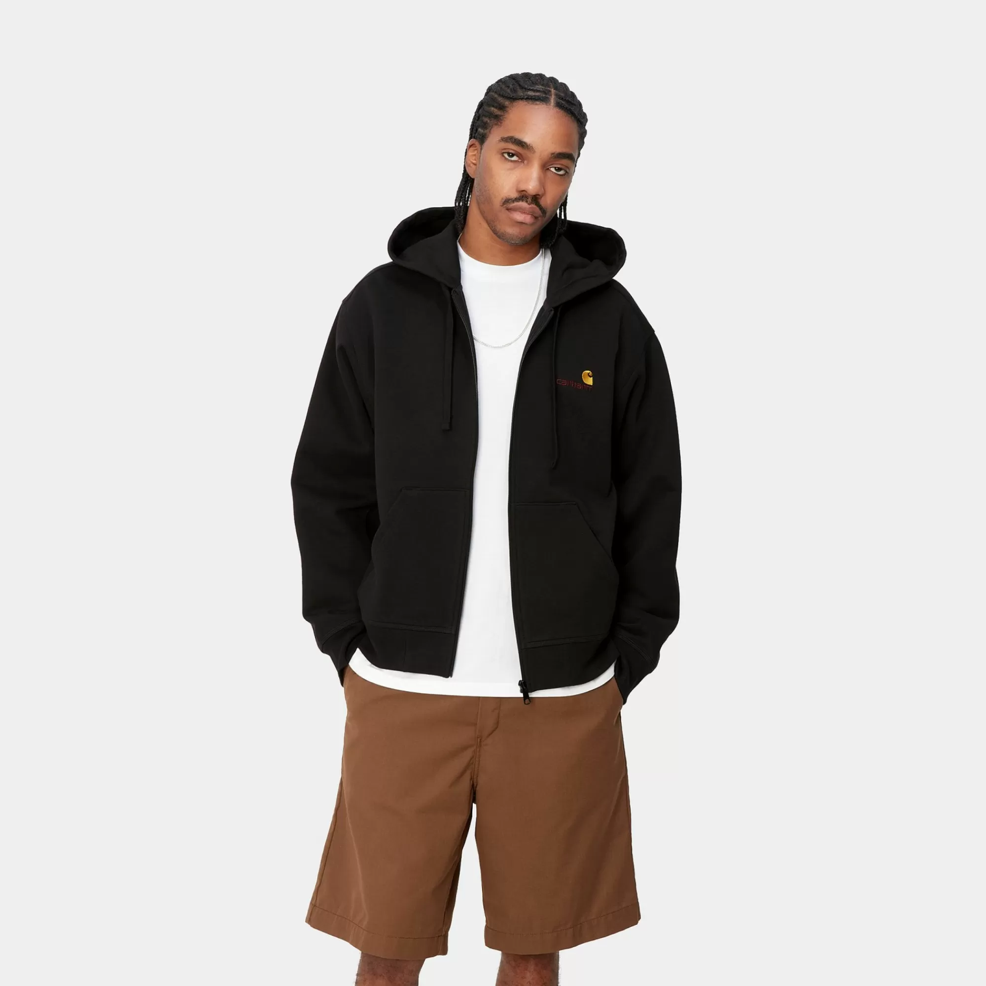 Carhartt WIP Core Products>Hooded American Script Jacket