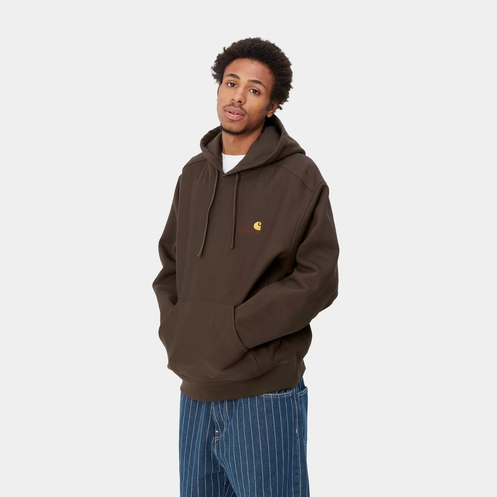 Carhartt WIP Sweats>Hooded American Script Sweatshirt