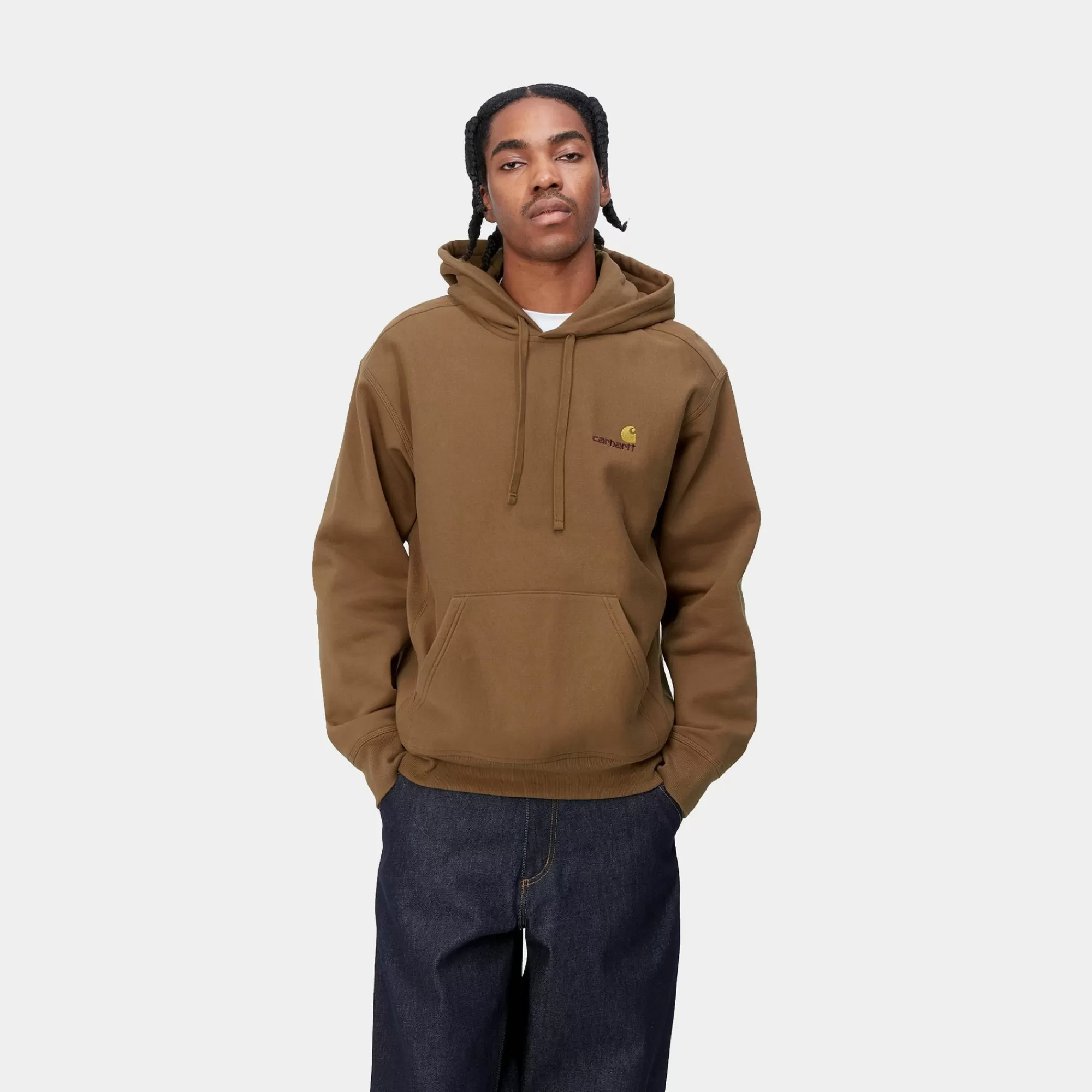 Carhartt WIP Sweats>Hooded American Script Sweatshirt