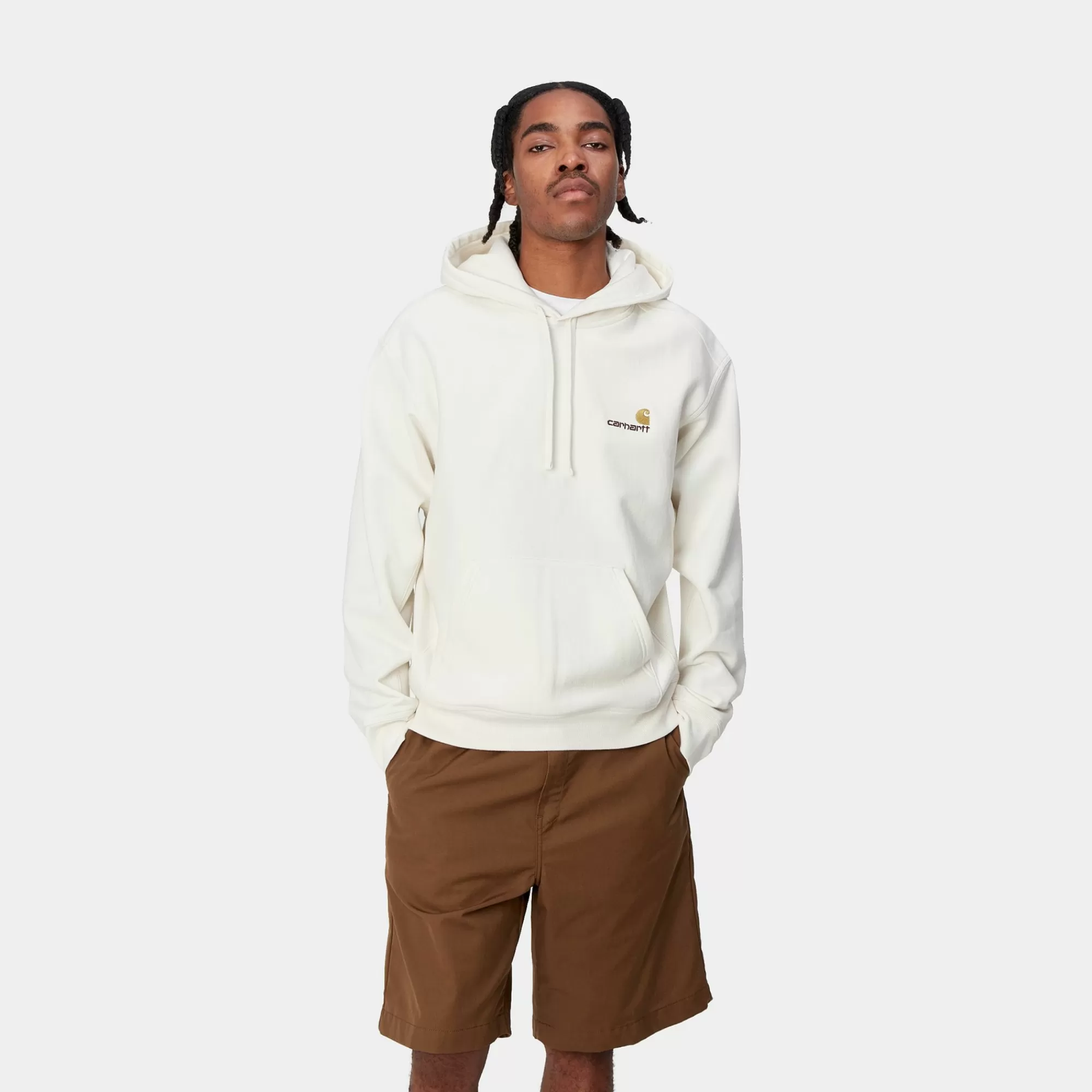 Carhartt WIP Core Products>Hooded American Script Sweatshirt