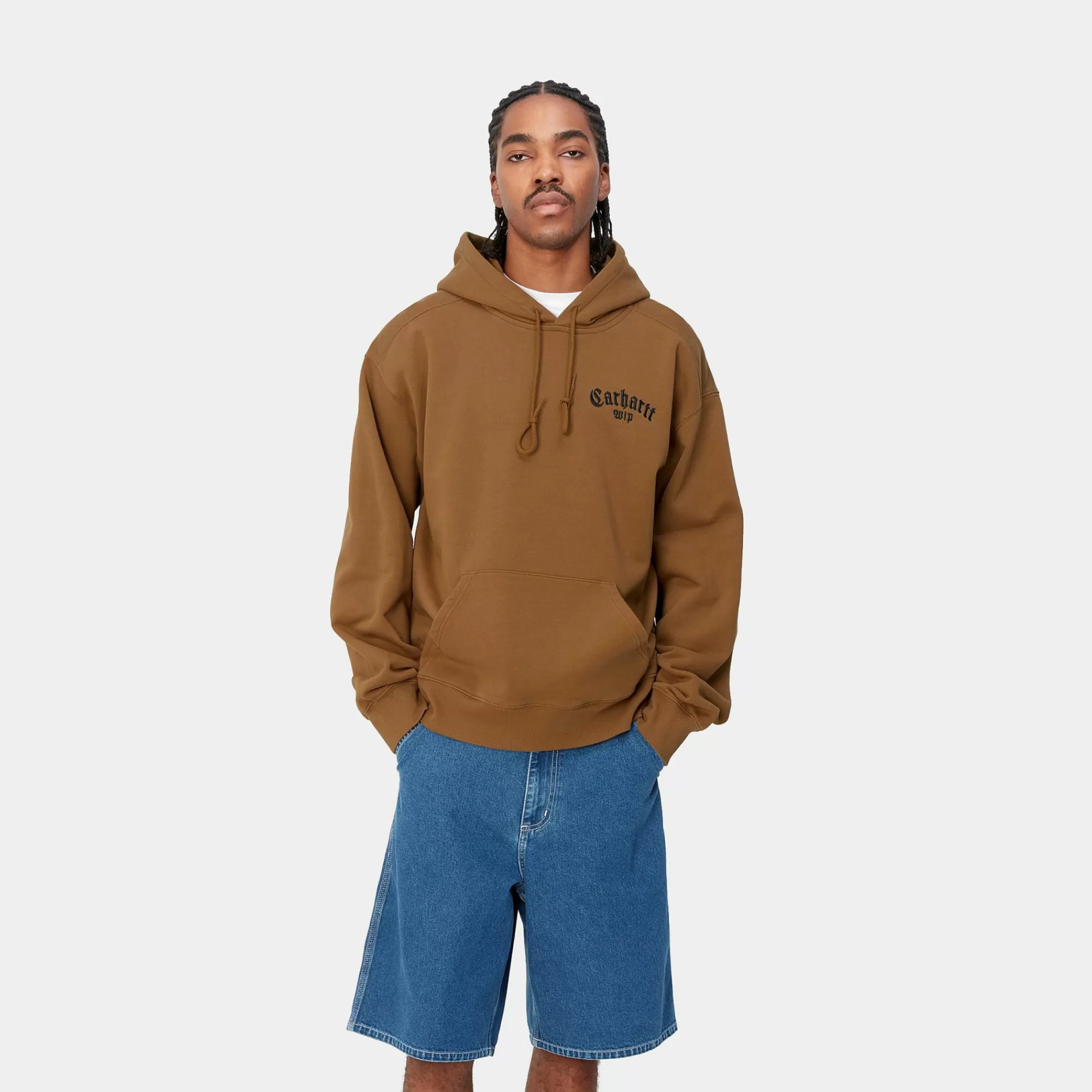 Carhartt WIP Sweats>Hooded Onyx Script Sweat