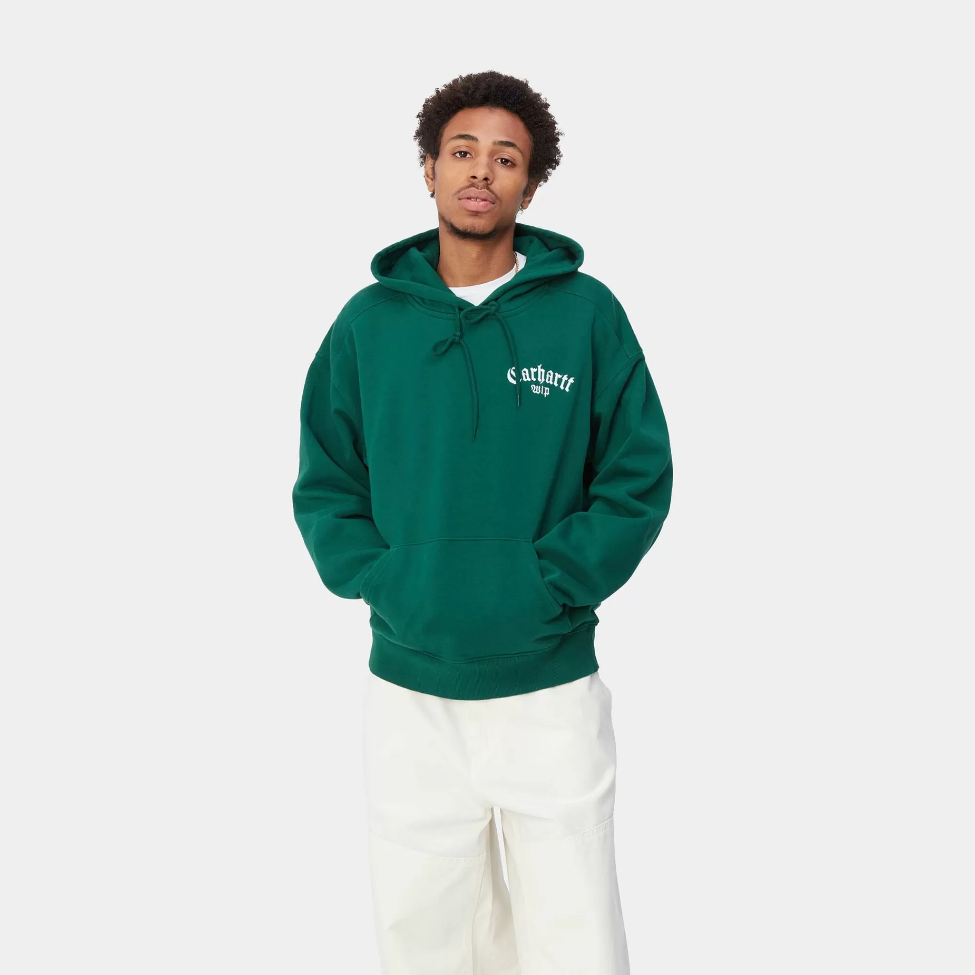 Carhartt WIP Sweats>Hooded Onyx Script Sweat