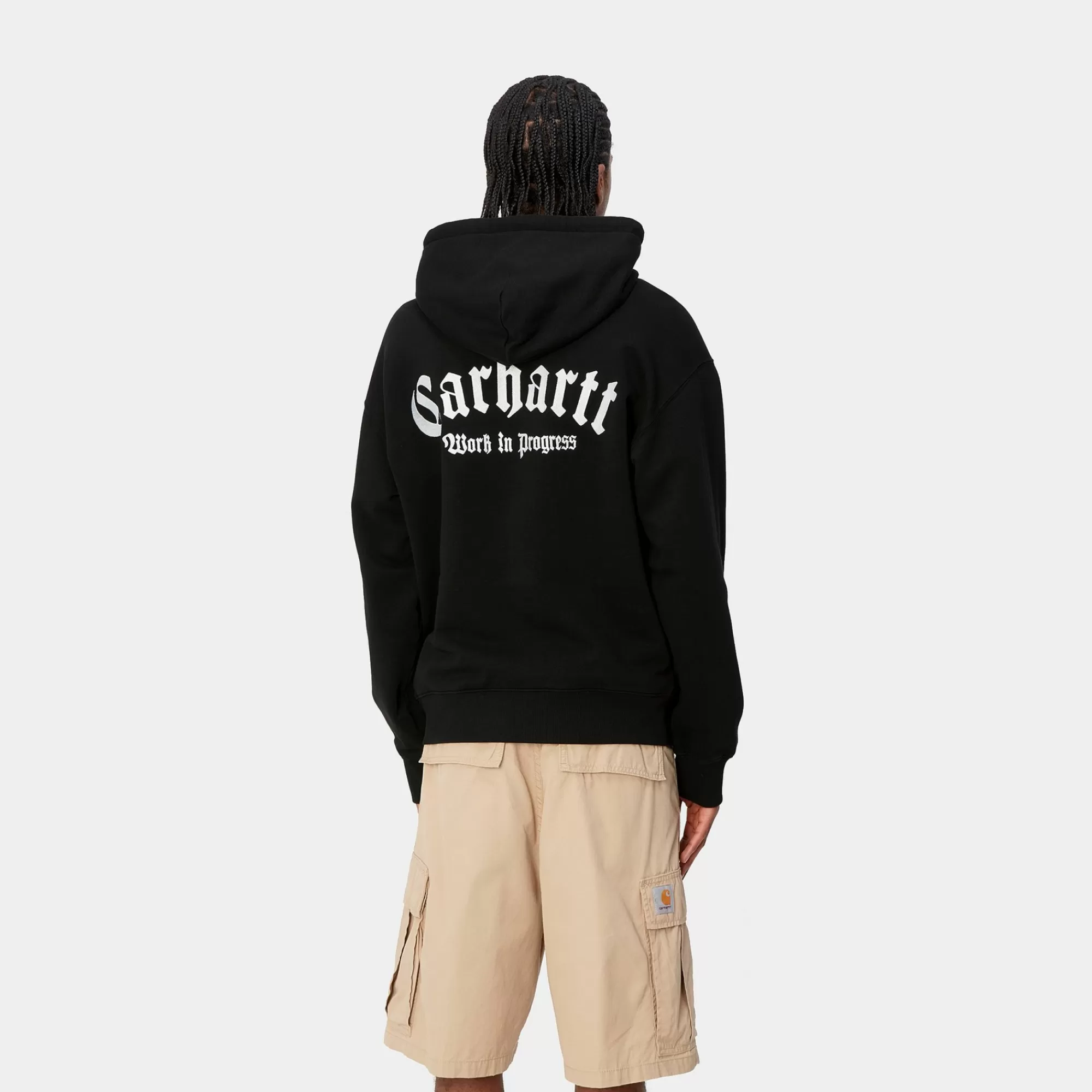 Carhartt WIP Sweats>Hooded Onyx Script Sweat