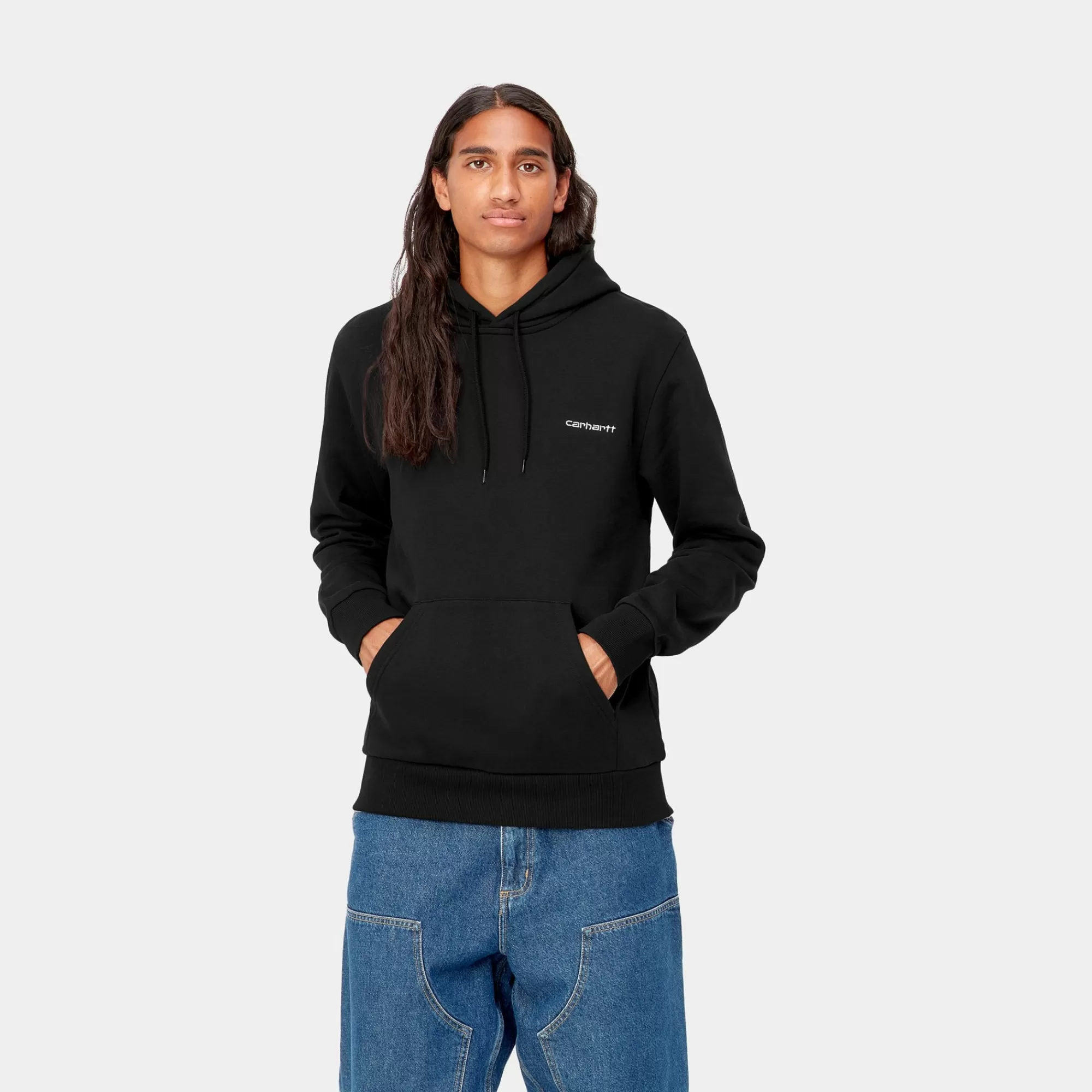 Carhartt WIP Sweats>Hooded Script Embroidery Sweat