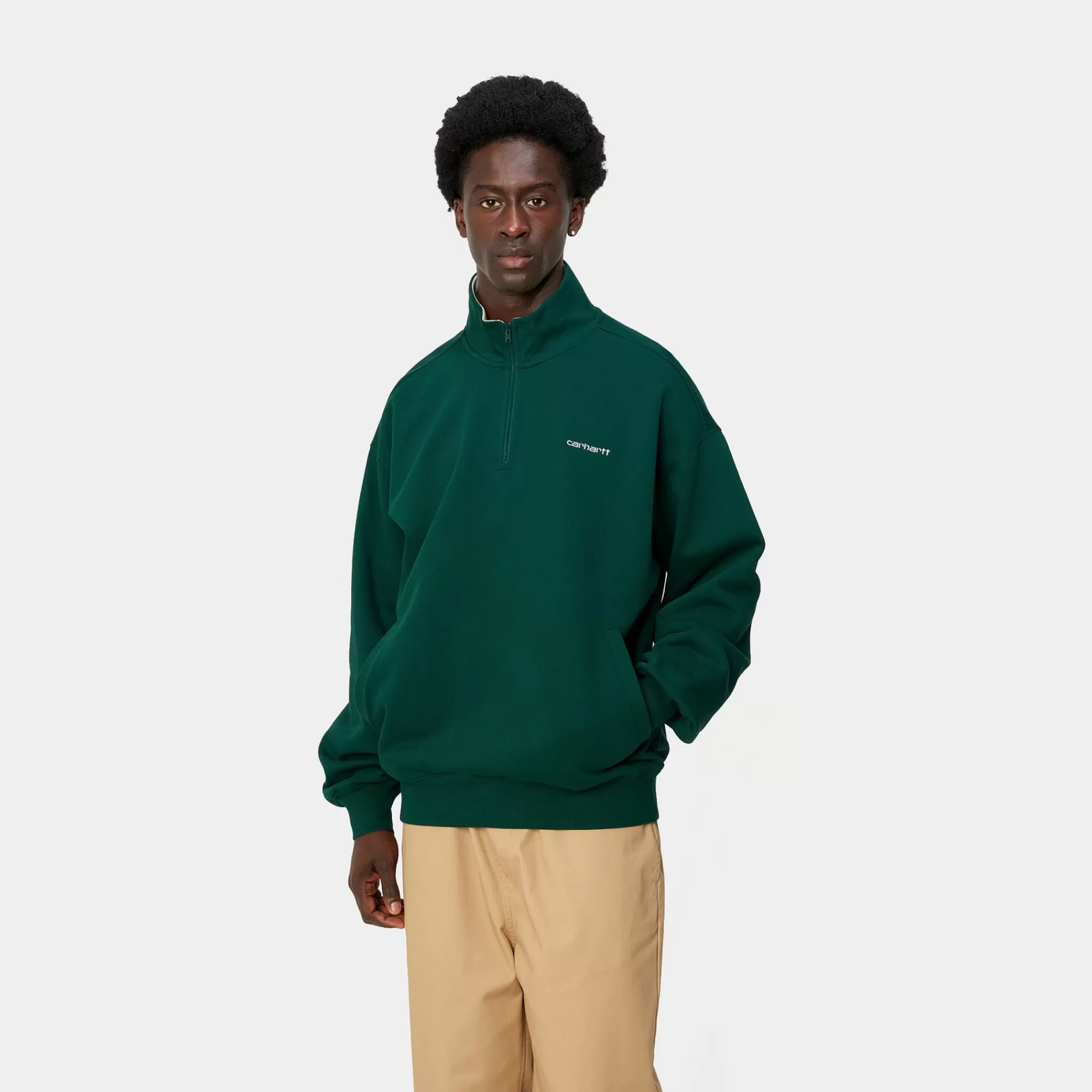 Carhartt WIP Sweats>L/S Adam Half-Zip Sweatshirt