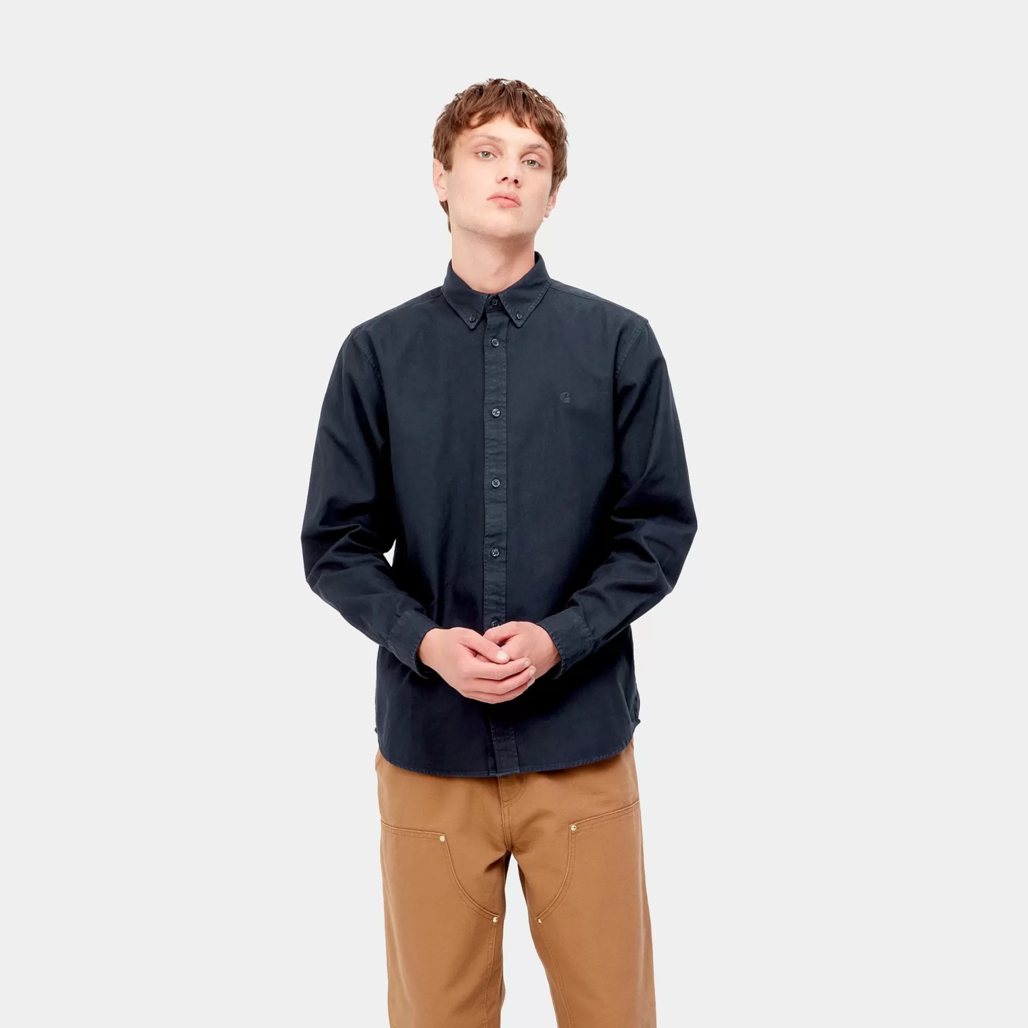 Carhartt WIP Shirts>L/S Bolton Shirt