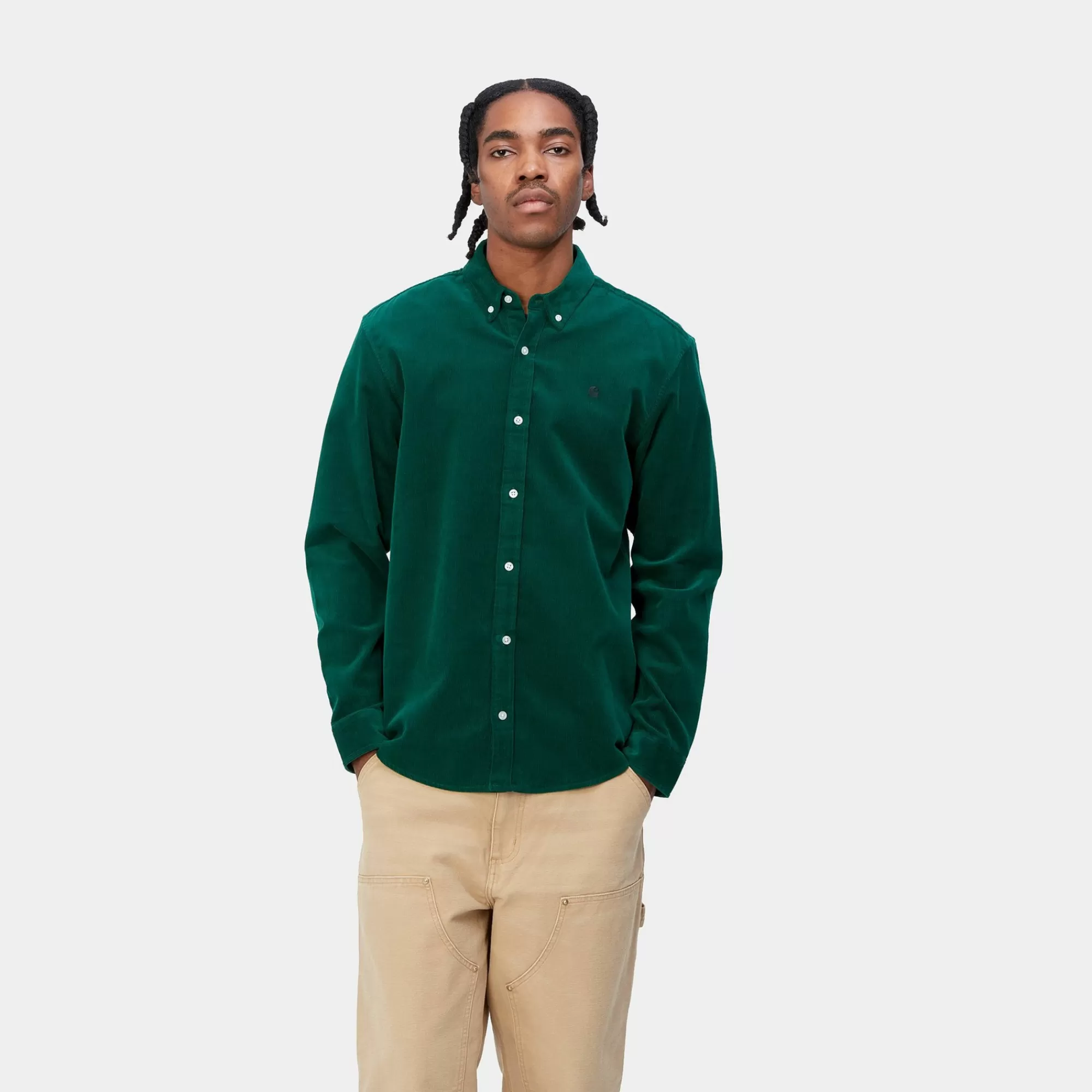 Carhartt WIP Shirts>L/S Madison Fine Cord Shirt