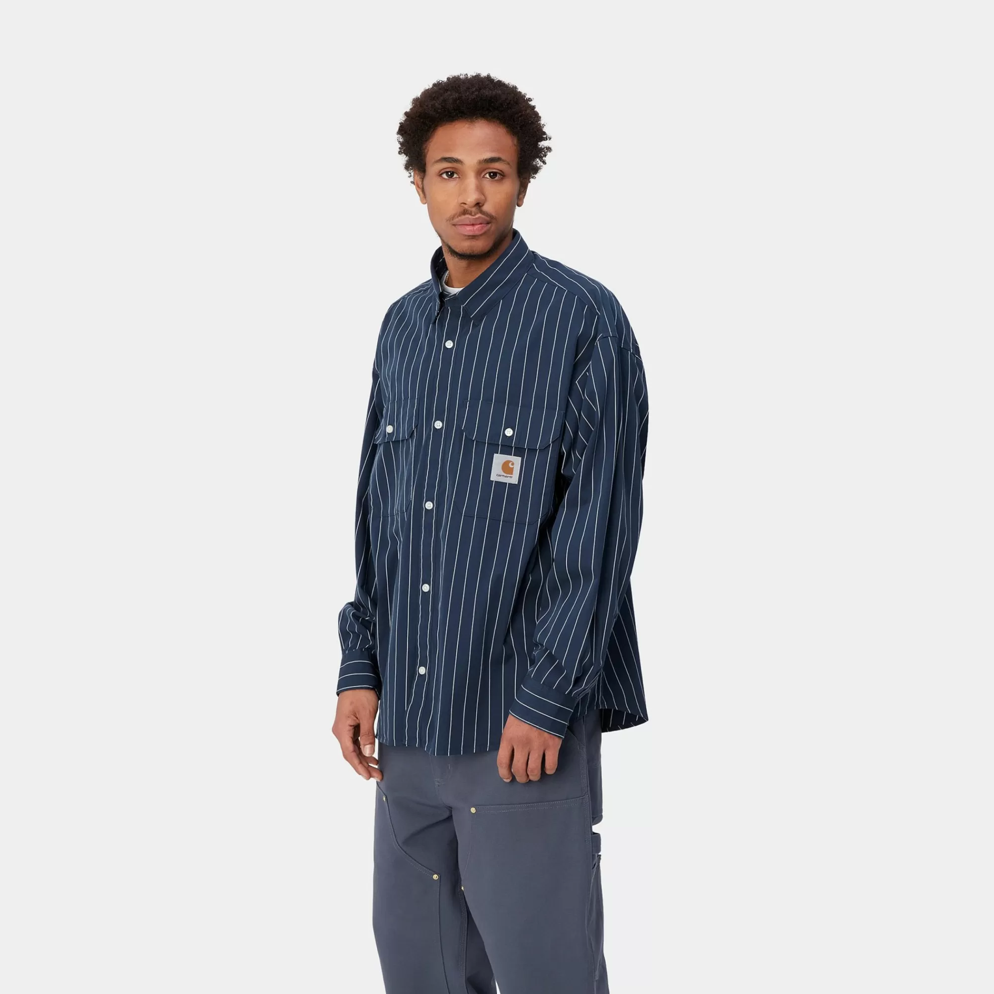 Carhartt WIP Shirts>L/S Orlean Shirt