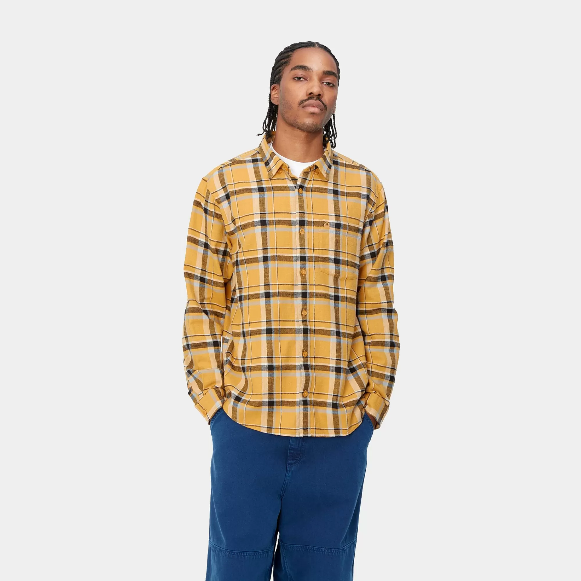 Carhartt WIP Shirts>L/S Swenson Shirt