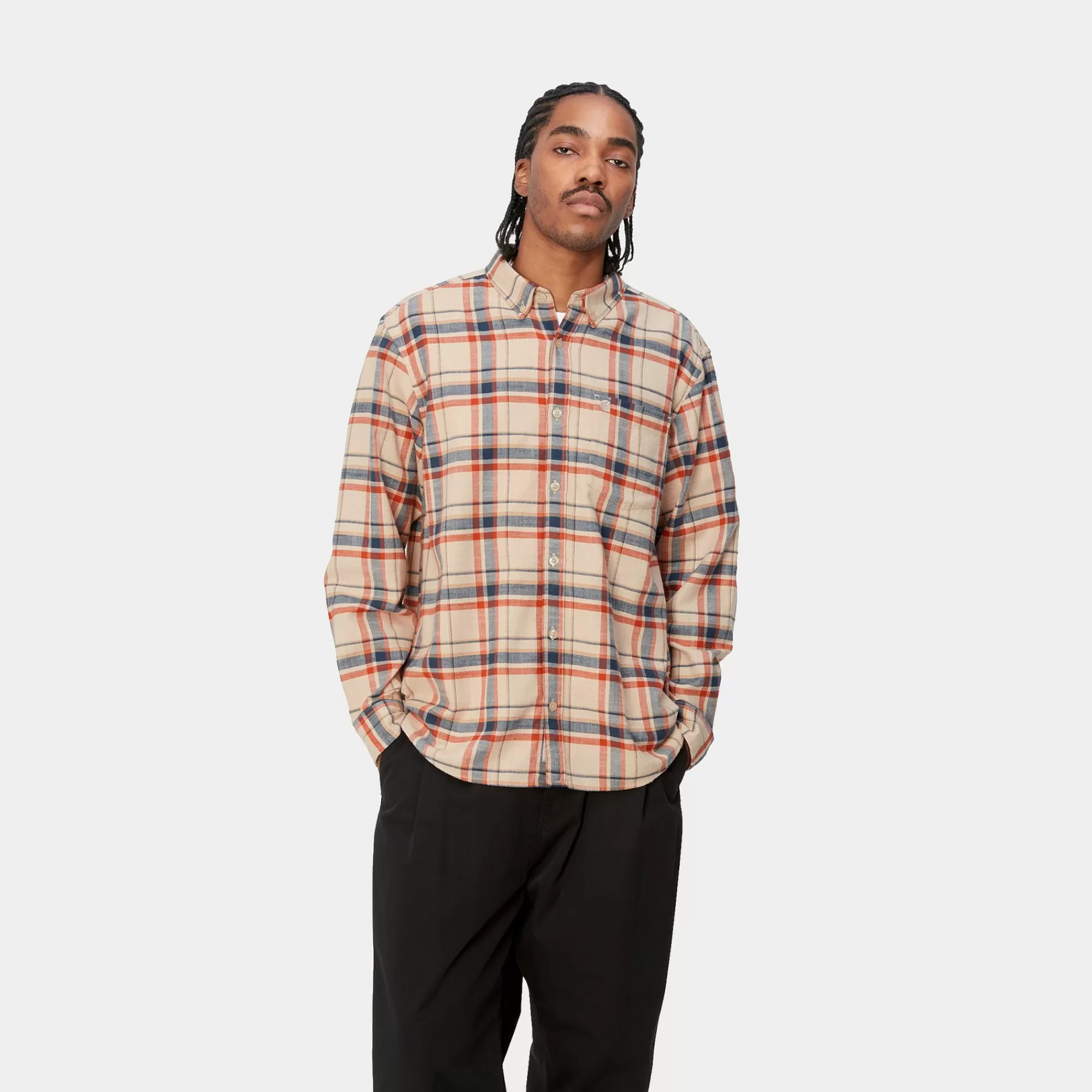 Carhartt WIP Shirts>L/S Swenson Shirt