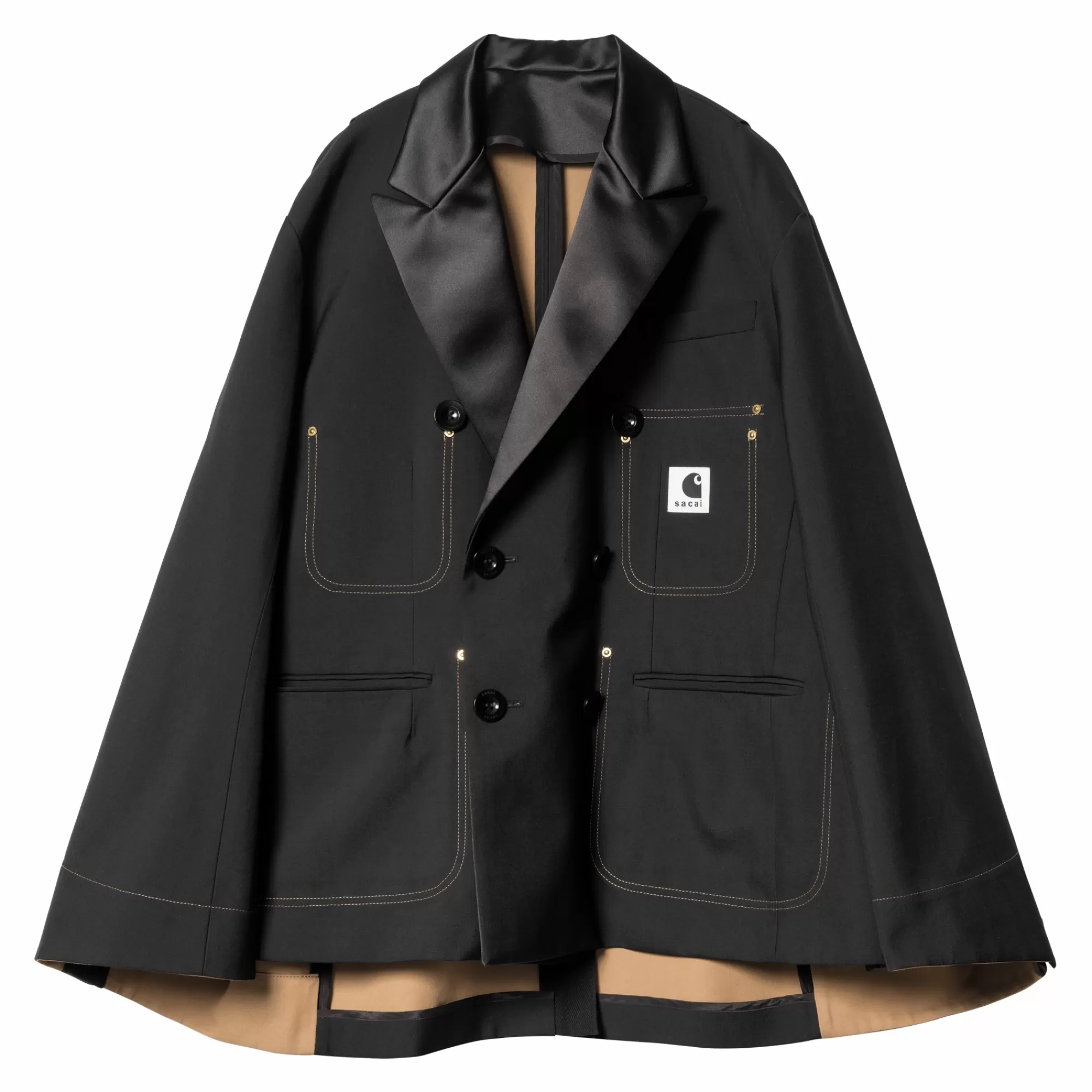 Carhartt WIP Collaborations>Sacai X W' Suiting Bonding Jacket