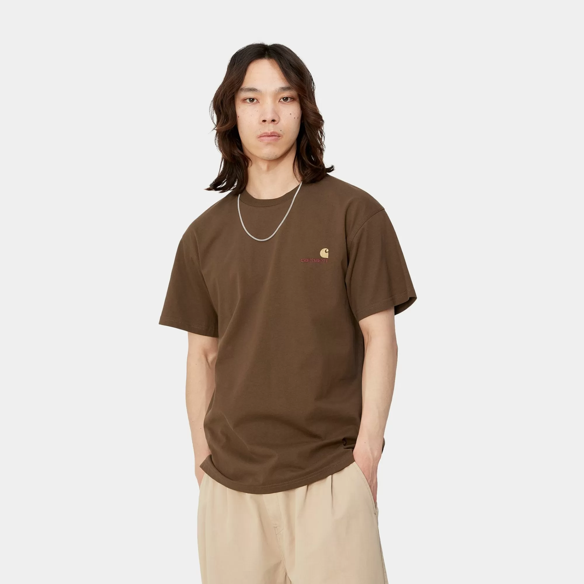 Carhartt WIP Core Products>S/S American Script T-Shirt