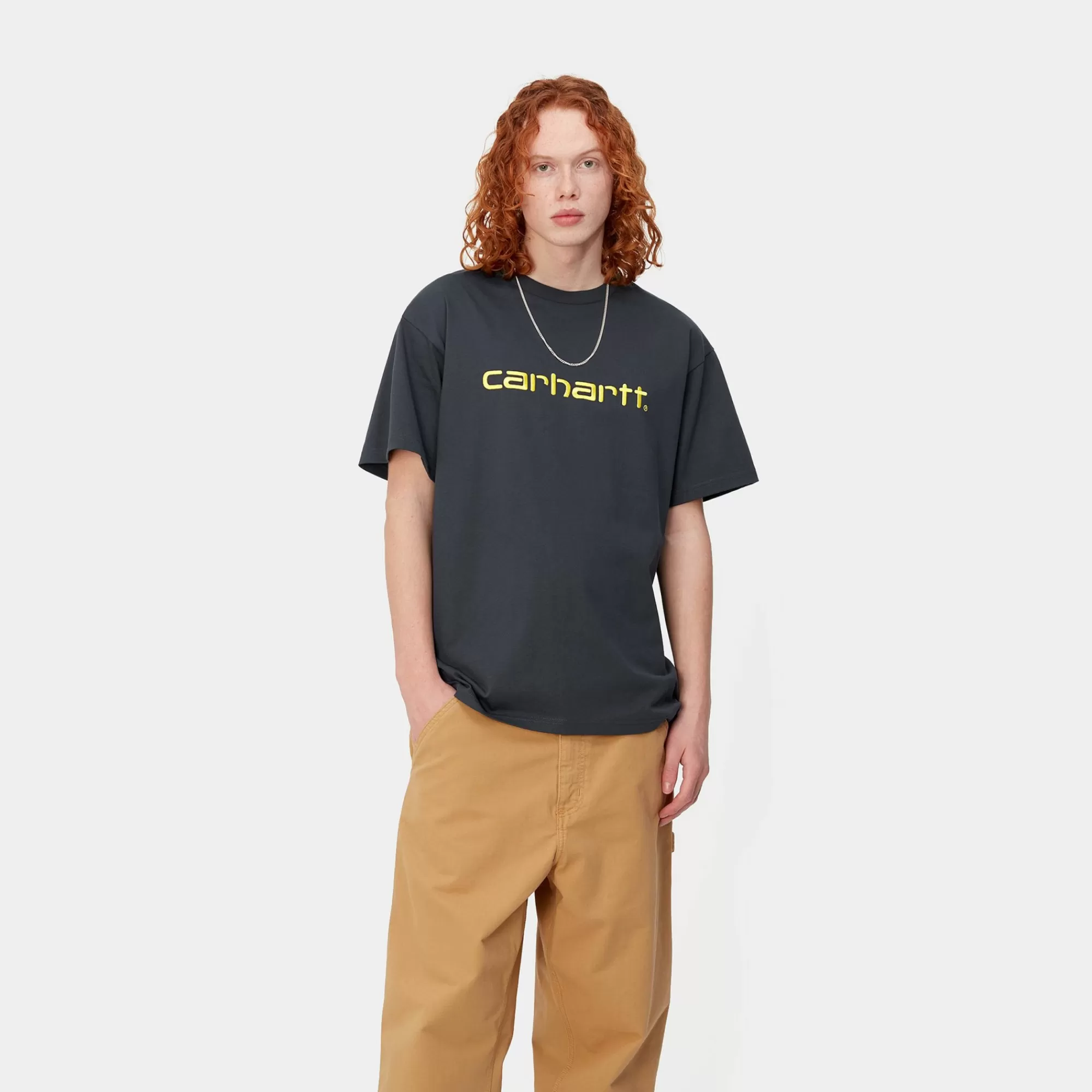 Carhartt WIP T-Shirts & Polos>S/S Carhartt Embroidery Tshirt