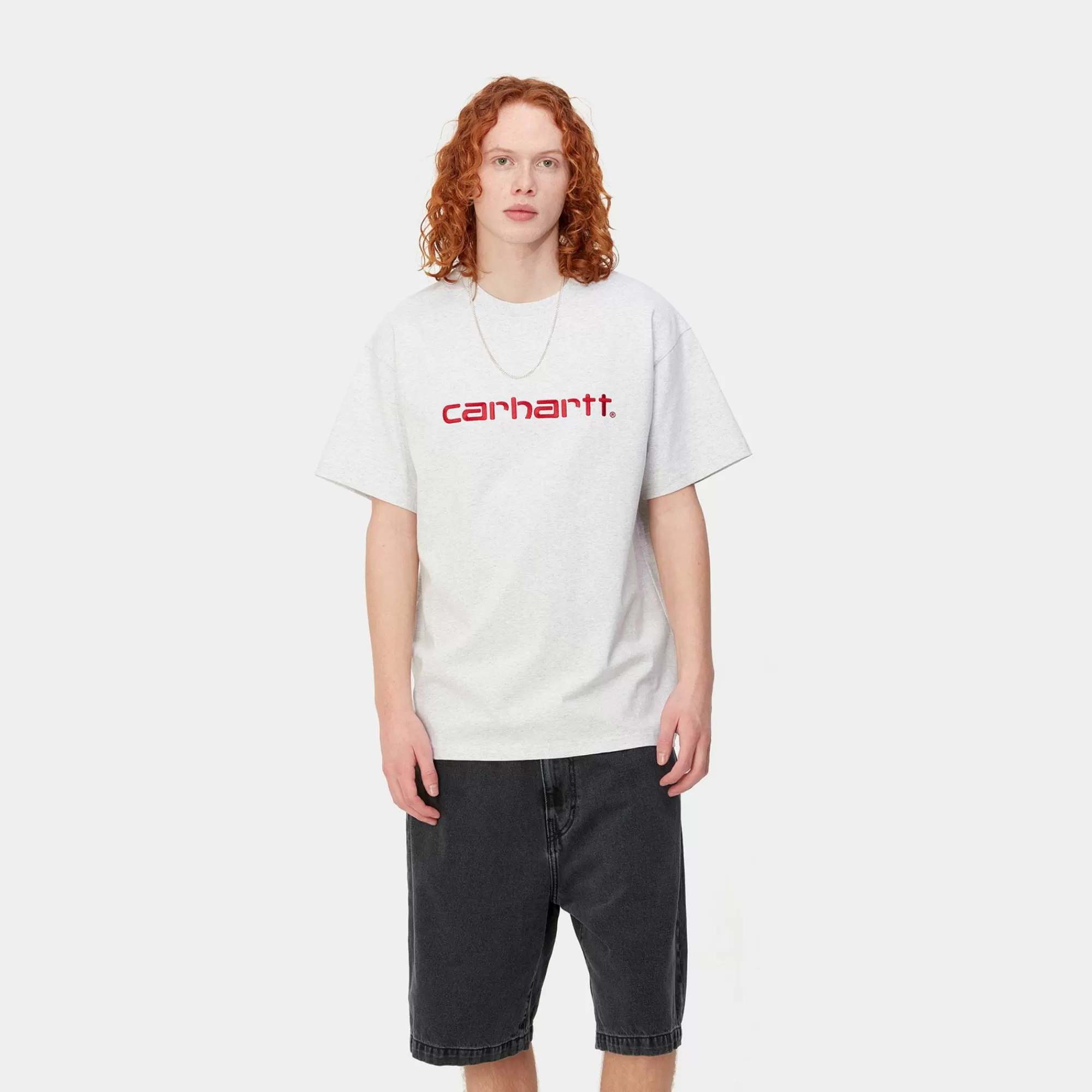 Carhartt WIP T-Shirts & Polos>S/S Carhartt Embroidery Tshirt