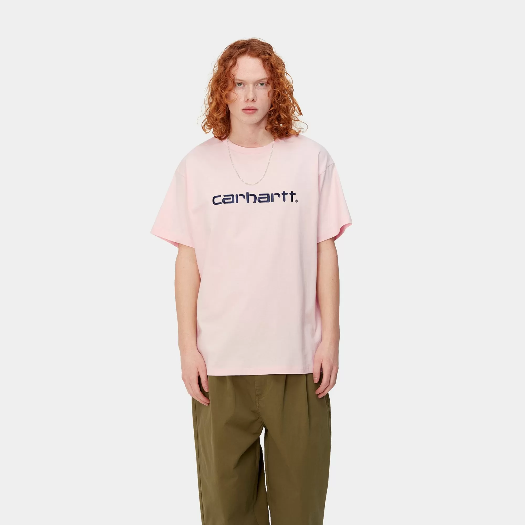 Carhartt WIP T-Shirts & Polos>S/S Carhartt Embroidery Tshirt