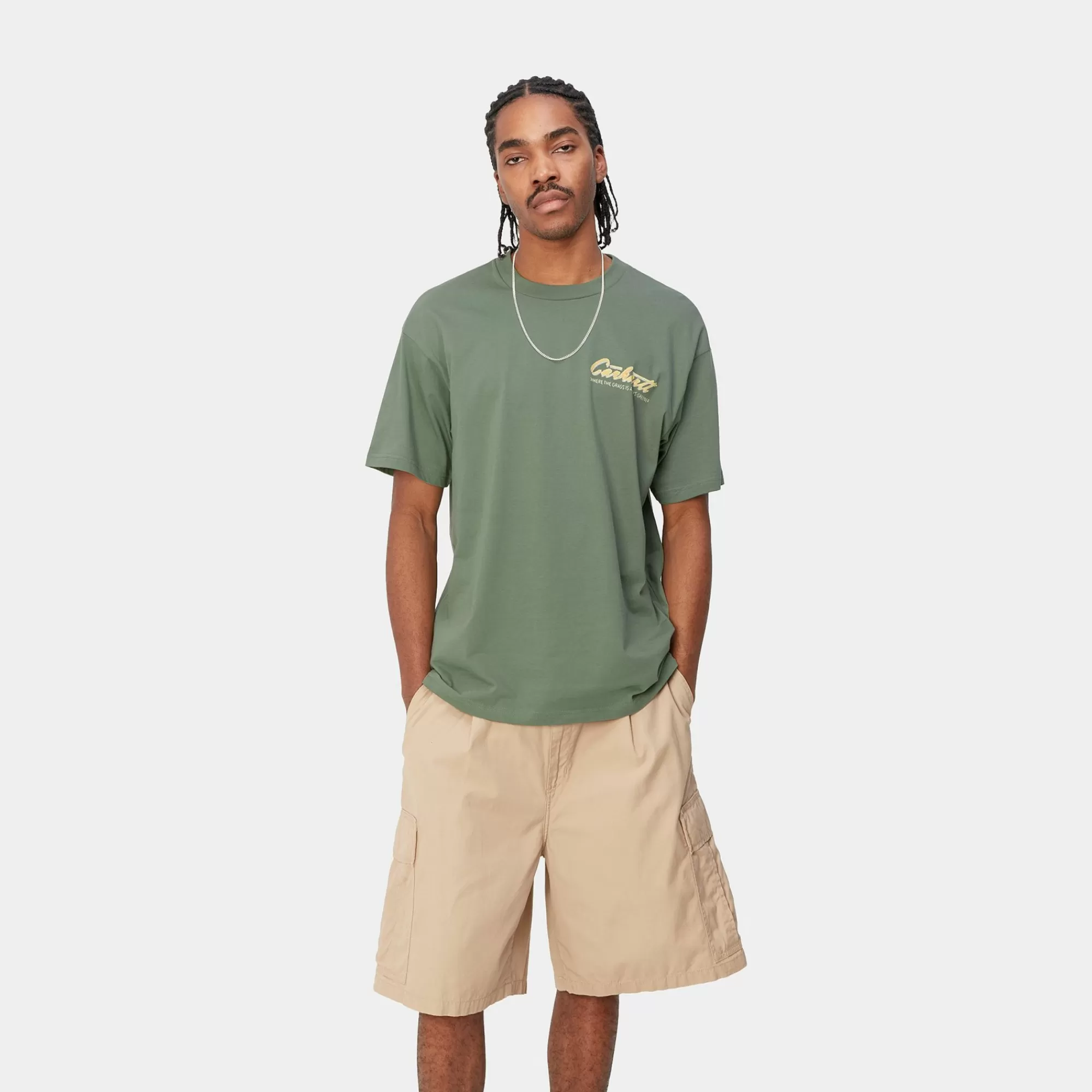 Carhartt WIP T-Shirts & Polos>S/S Green Grass T-Shirt