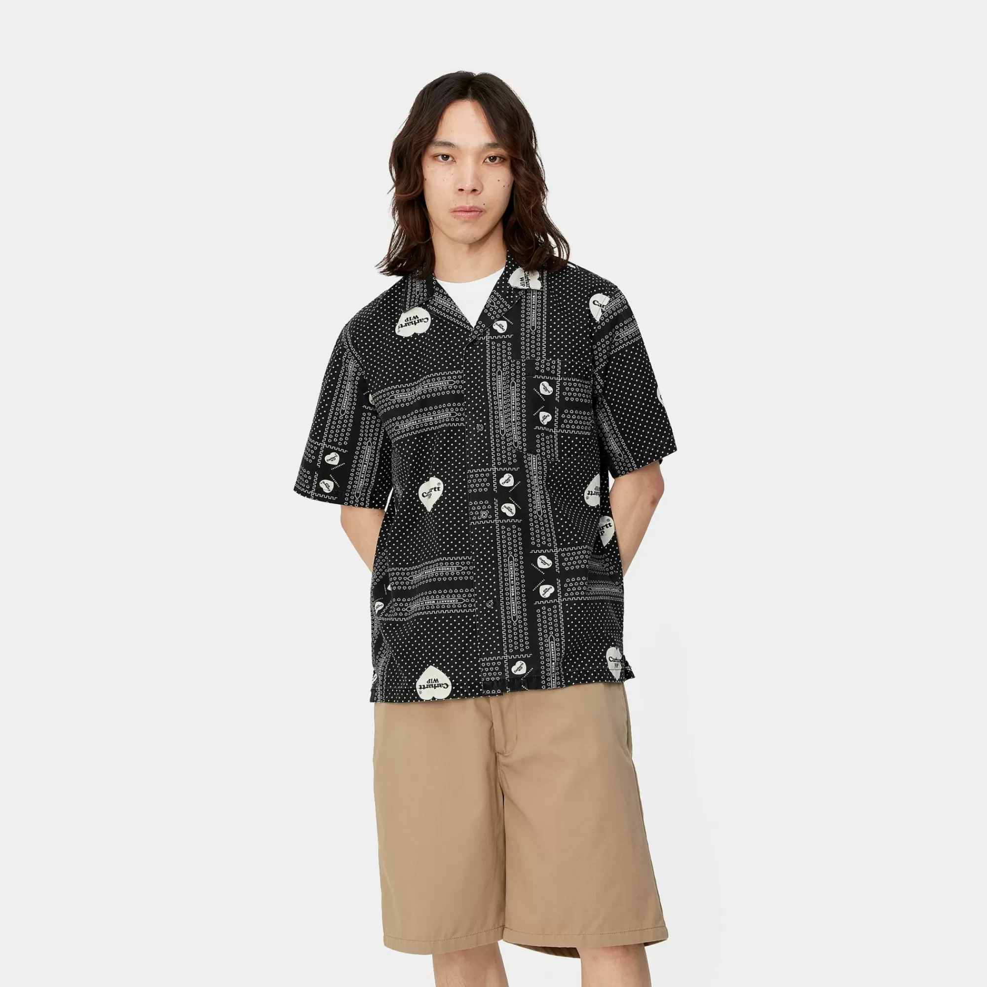 Carhartt WIP Shirts>S/S Heart Bandana Shirt