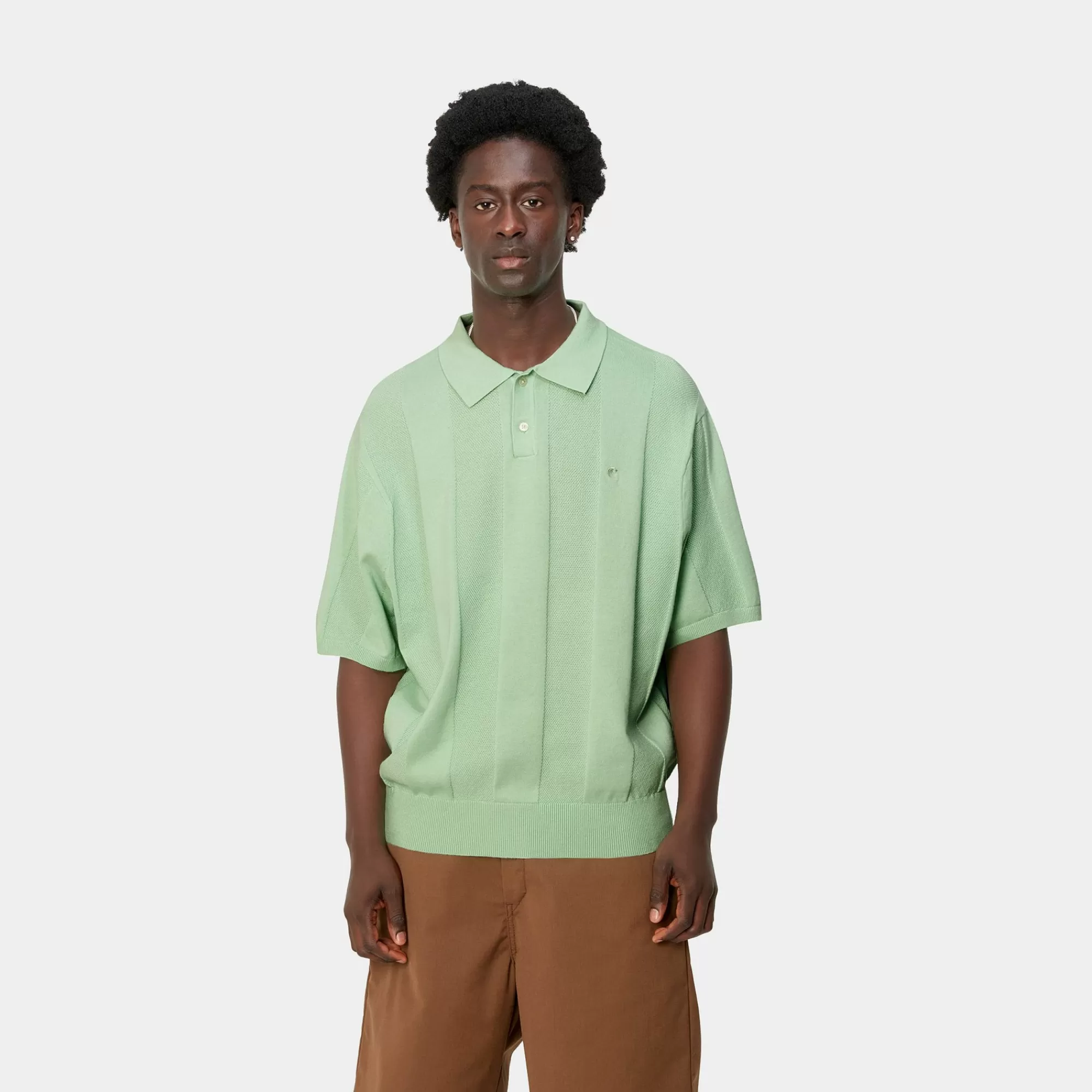 Carhartt WIP T-Shirts & Polos>S/S Miles Knit Polo