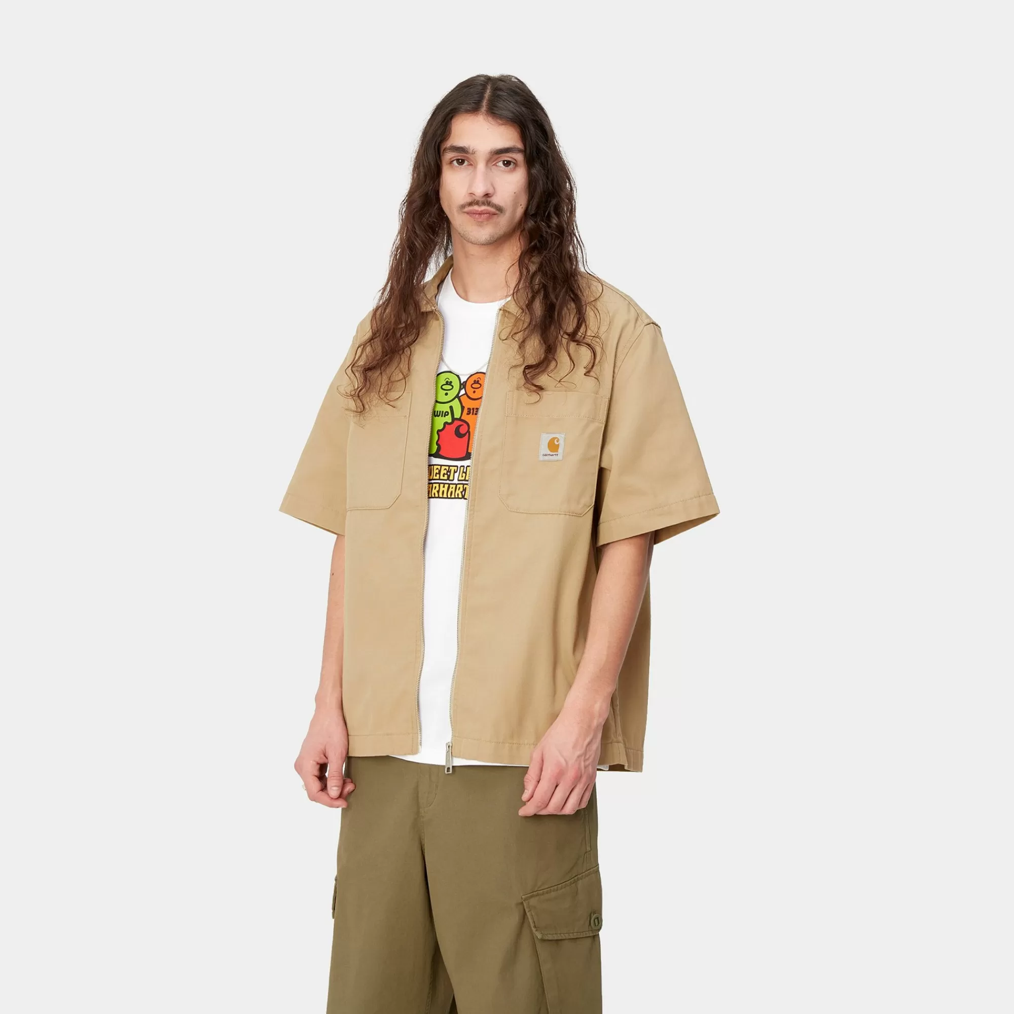 Carhartt WIP Shirts>S/S Sandler Shirt