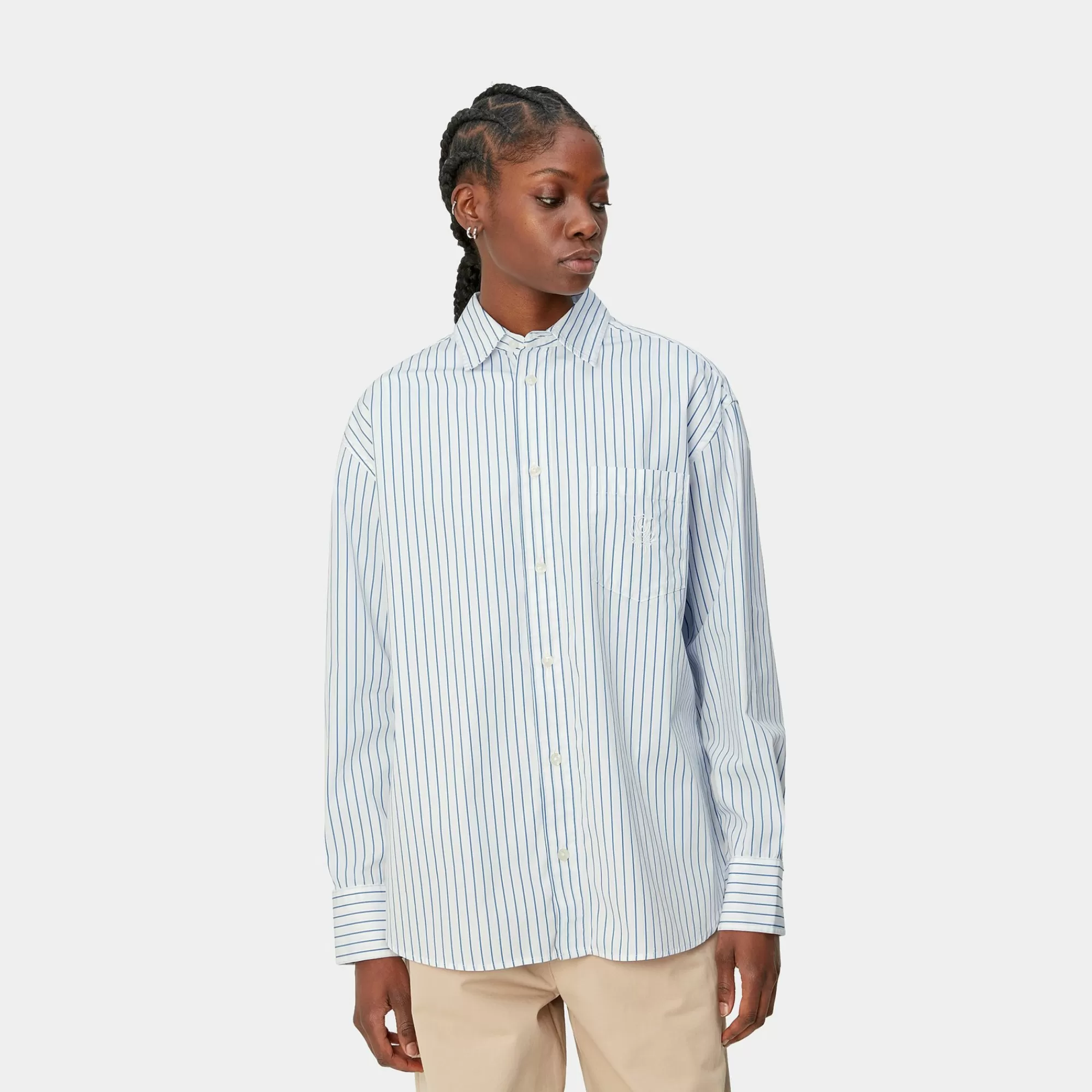 Carhartt WIP Shirts>W' L/S Linus Shirt