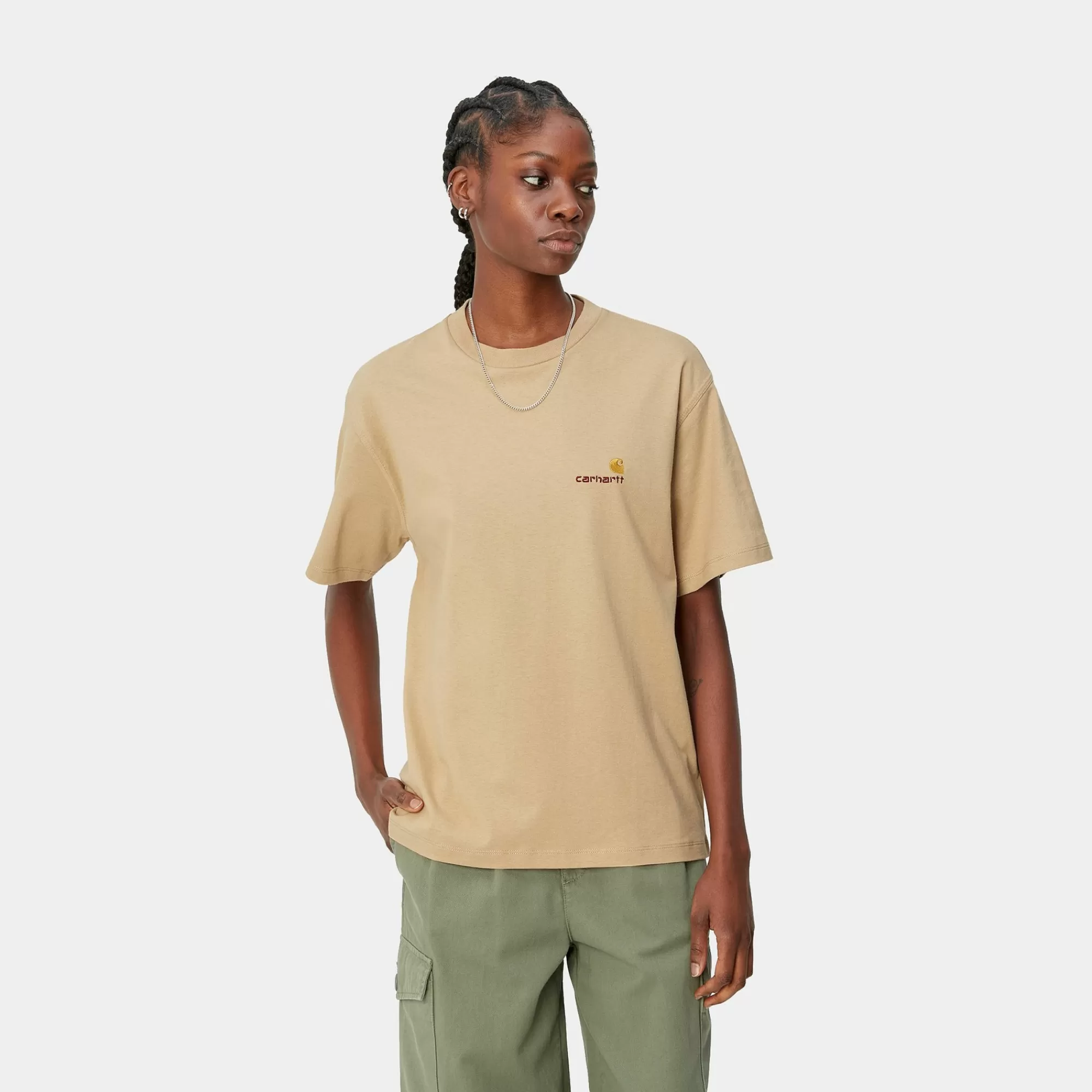 Carhartt WIP T-Shirts>W' S/S American Script T-Shirt