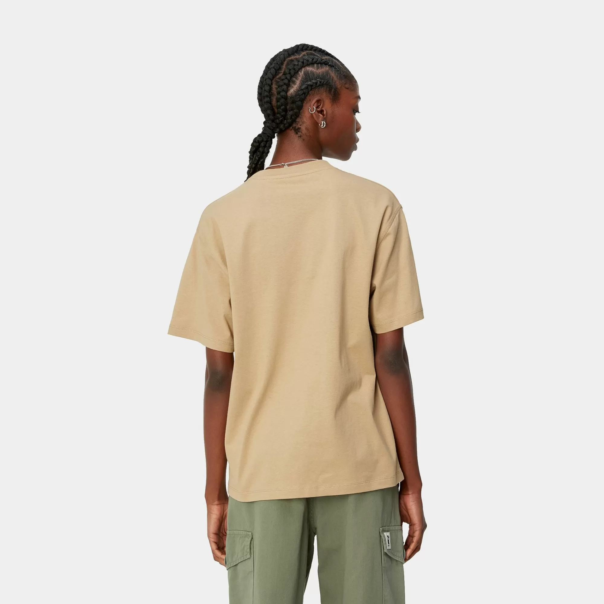 Carhartt WIP Core Products>W' S/S American Script T-Shirt