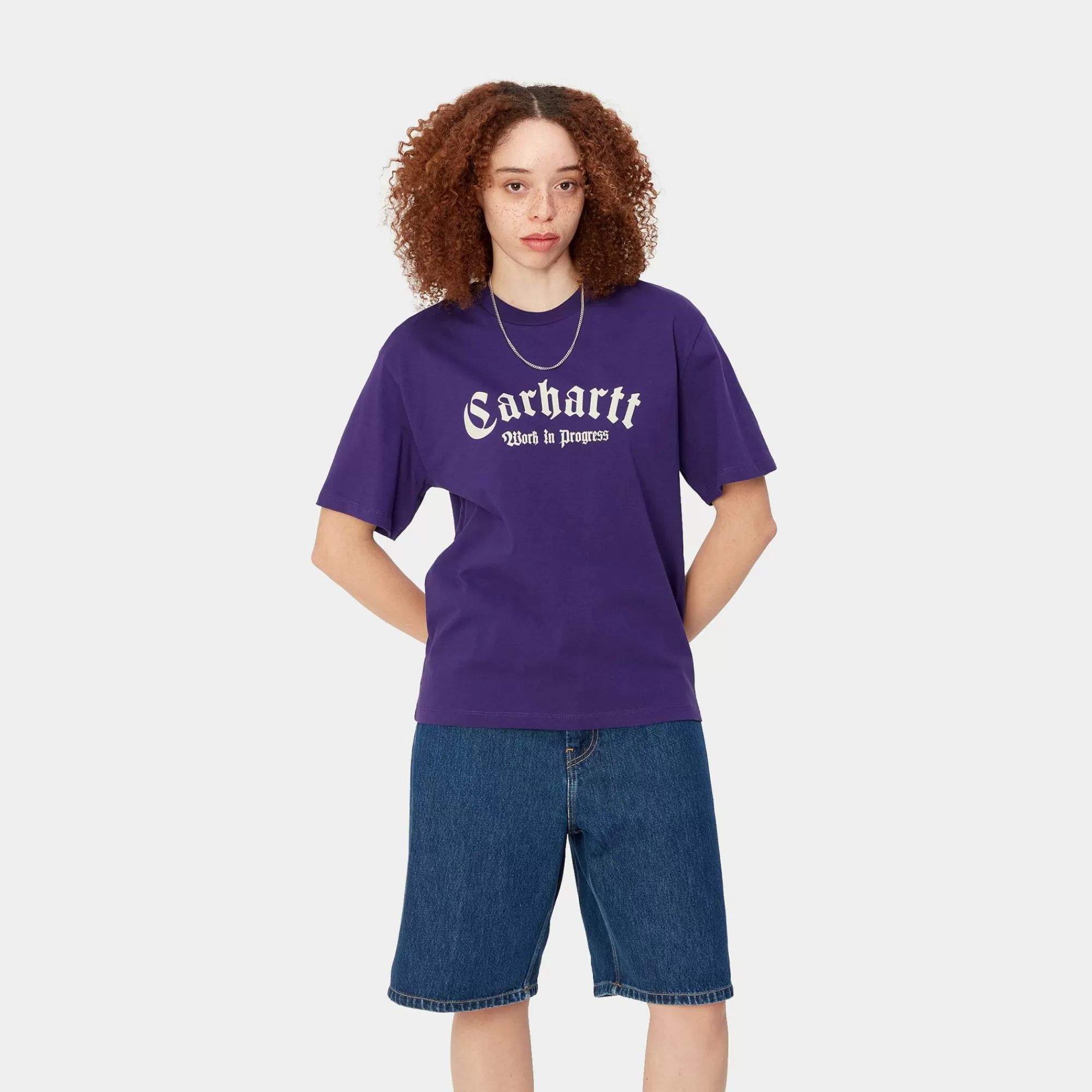 Carhartt WIP T-Shirts>W' S/S Onyx Script T-Shirt