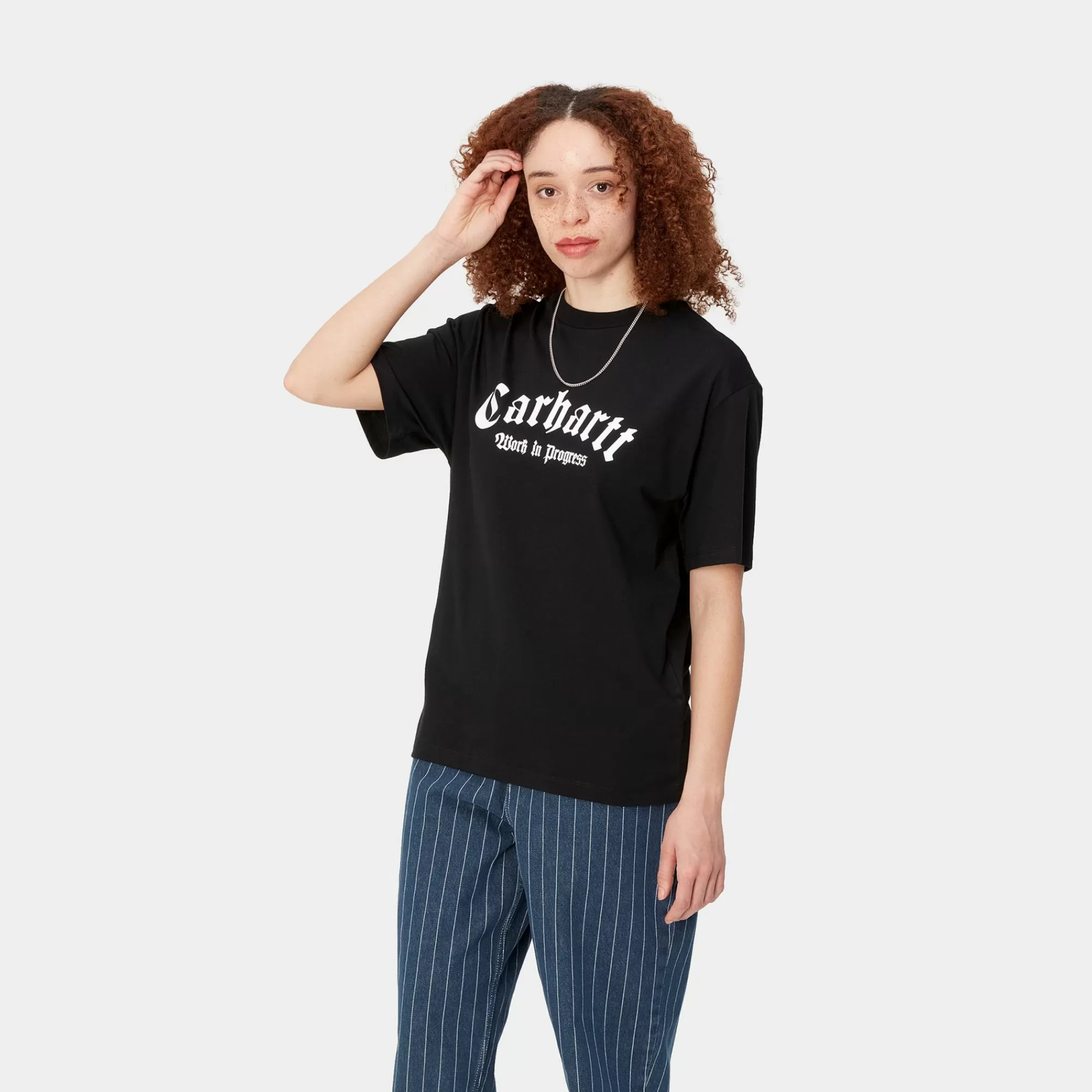 Carhartt WIP T-Shirts>W' S/S Onyx Script T-Shirt